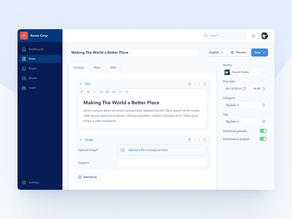 Custom CMS Website Design