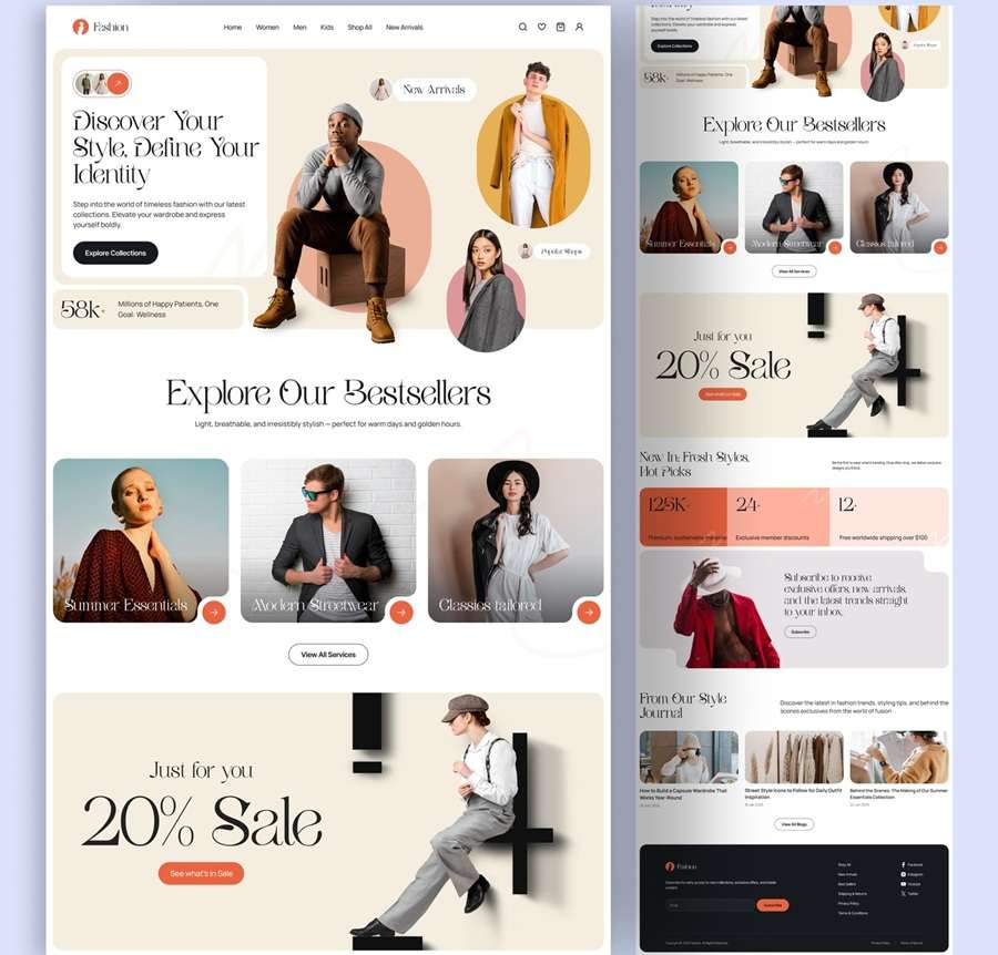 Fashion E-Commerce shopify Landing Page