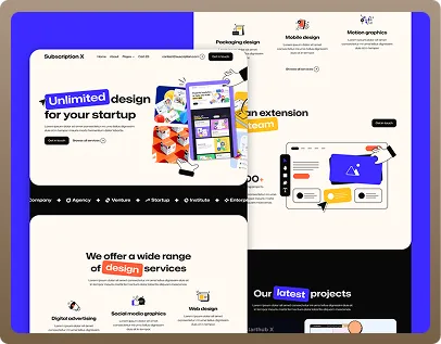 Design Subscription Agency Webflow