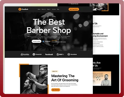 Barber Shop Webflow Template
