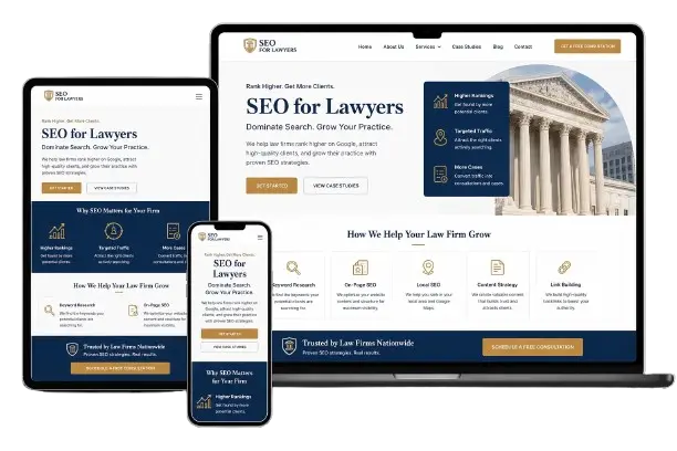 Website Design for Lawyer Agency