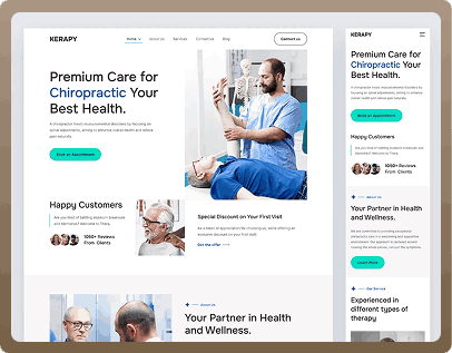 Chiropractor And Physical Therapy Website Design