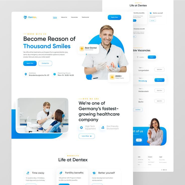 Dental Landing page Design