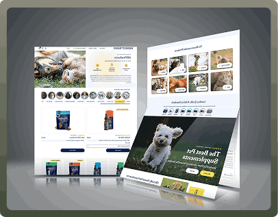 Ecommerce For Petcare Website Landing page