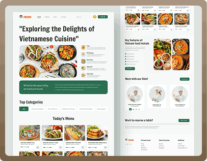 Food Delivery Landing page