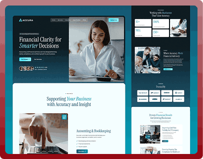 Free Accounting Website Template