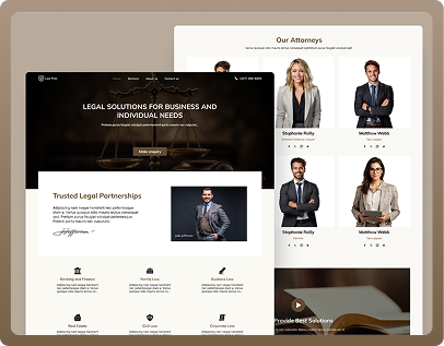 Modern and professional law firm website