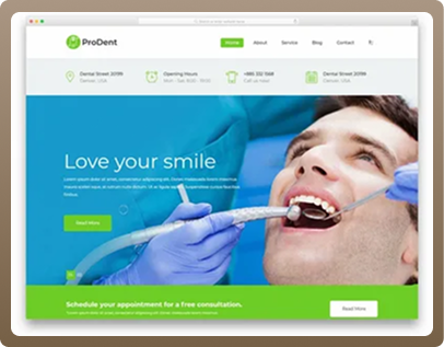 ProDent dentistry website