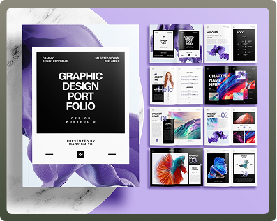 Graphic design portfolio template
