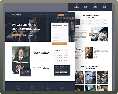 Modern law firm website design