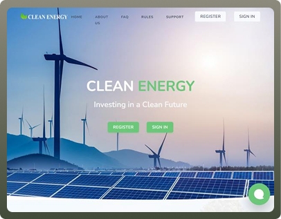 web design for Clean Energy los angeles