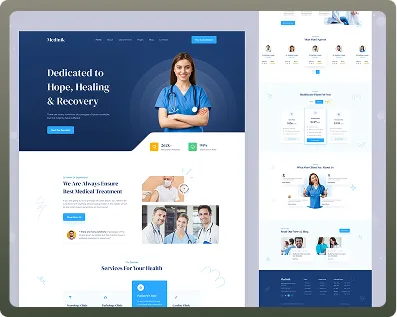 Healthcare Service Website Landing Page