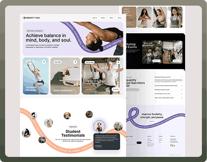 Landing Page for Yoga Platform