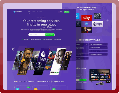 Live Streaming Website Landing Page