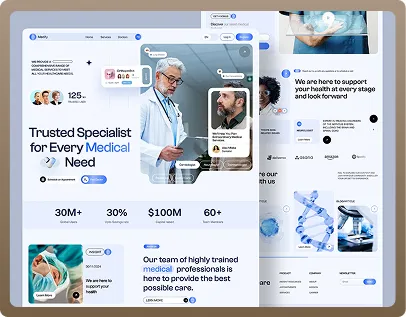 Modern Medical Website User Interface