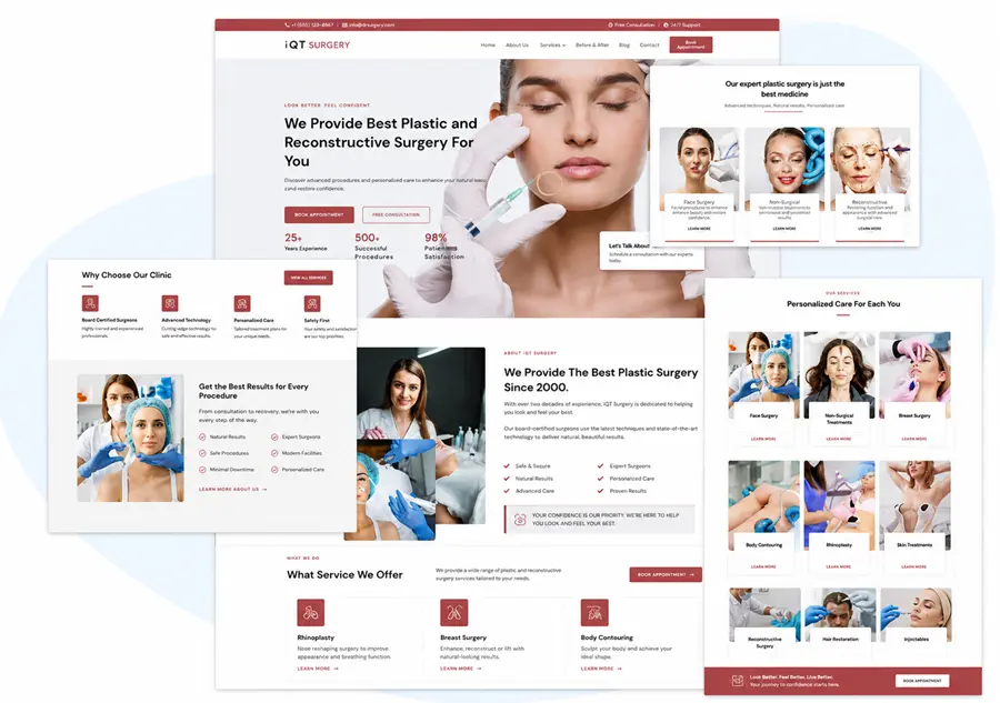 Plastic Surgery - Landing Page Design