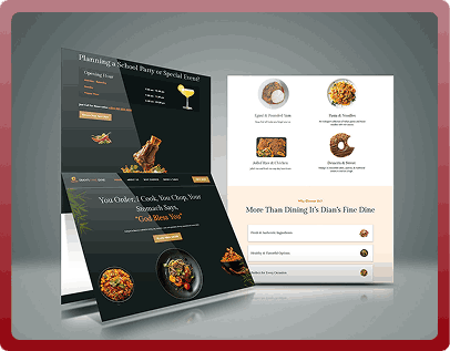 Restaurant Website Design Food Website Cafe