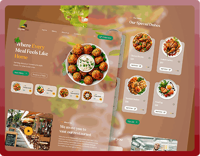 Restaurant Website UI UX Design