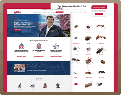 Rose Pest Control Website Redesign