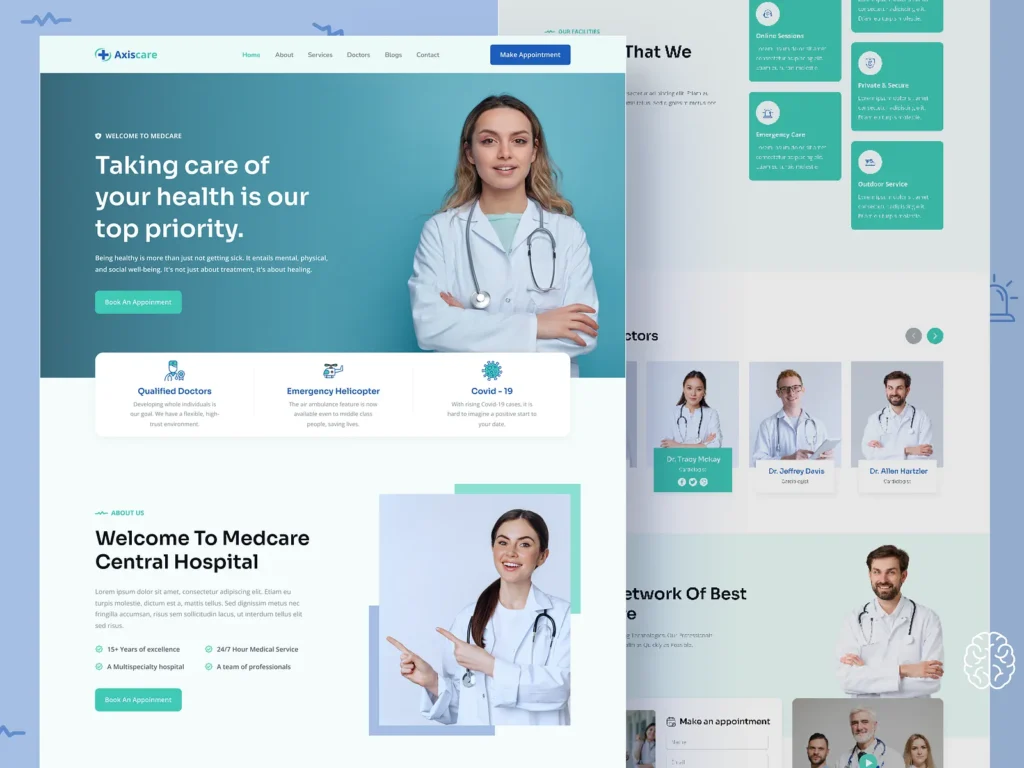 Smart Healthcare Web Design