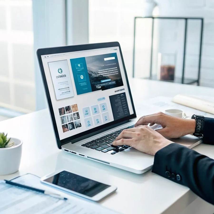 Website design for online retailer