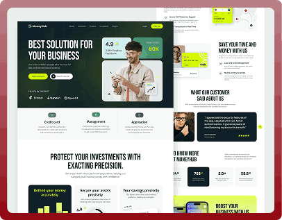 business landing page