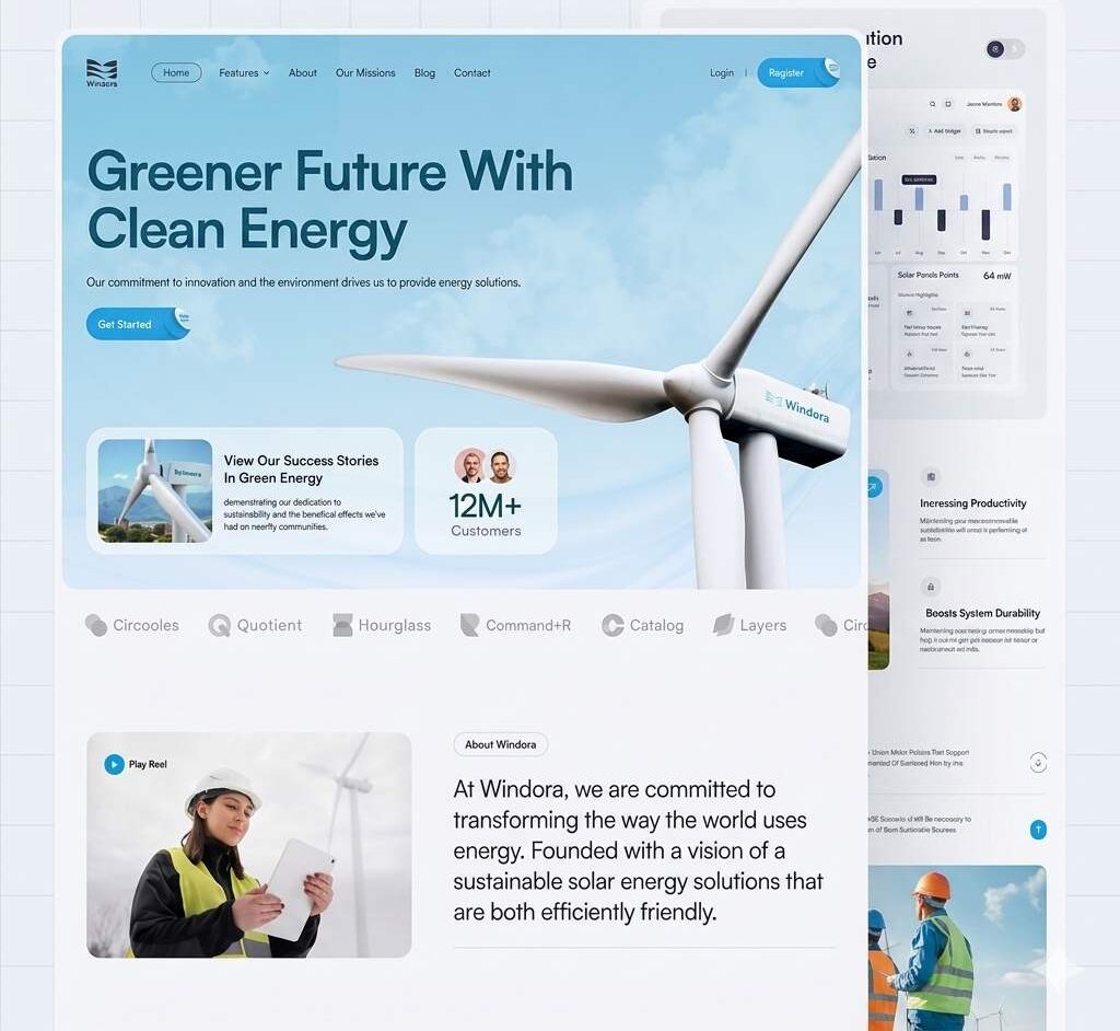 Clean energy dashboard
