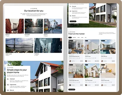 real estate website template