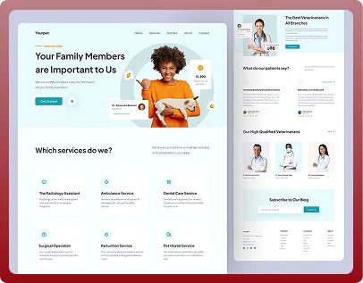 veterinary clinic Website