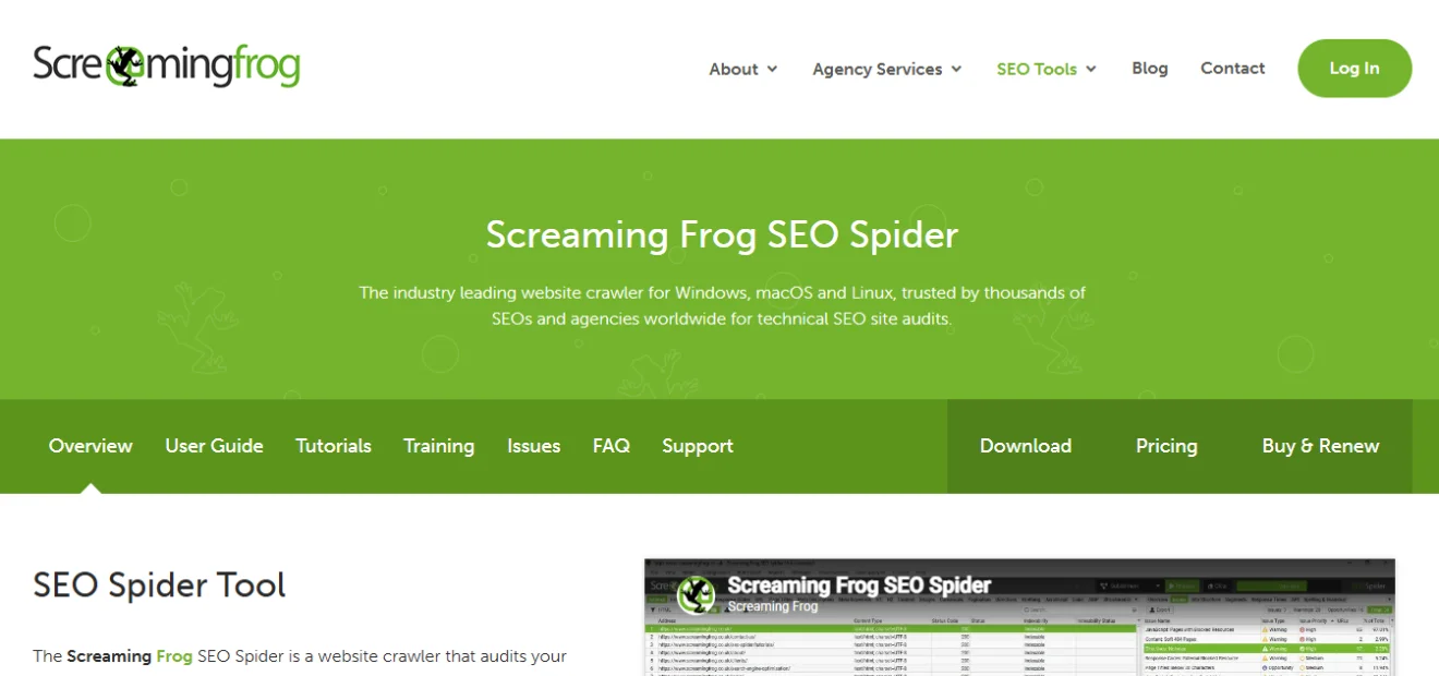 Screaming Frog SEO Spider