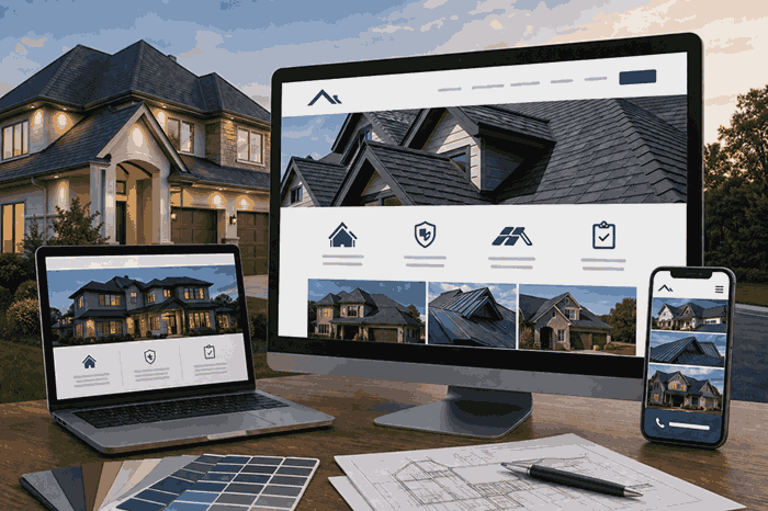 Custom Website Design for Roofers