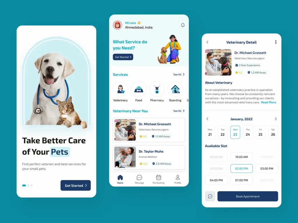 mobile friendly Veterinary website